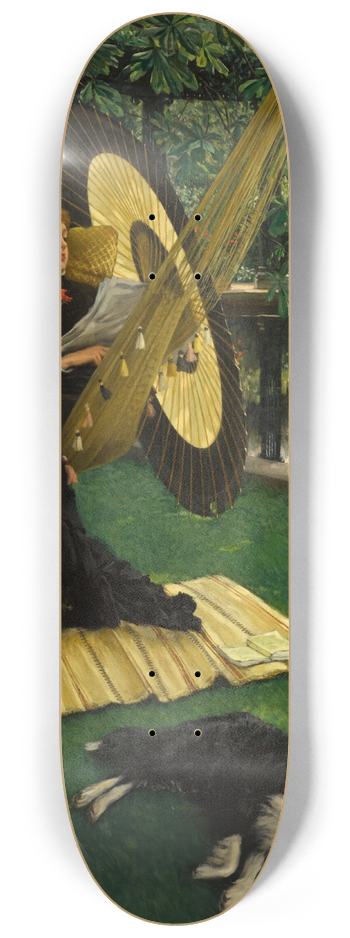 James Tissot - The Hammock 8.25 inch art skate deck