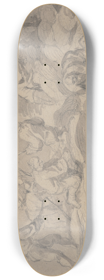 James Ward - Farm Workers Flailing Corn 8.25 inch art skate deck