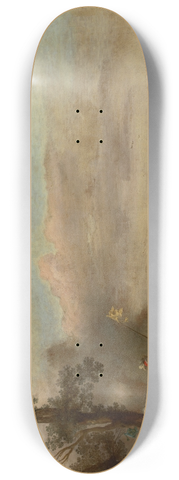 Jan Asselijn - Battle Scene 8.25 inch art skate deck