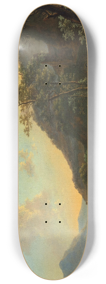 Jan Both - Italian Landscape with Ferry 8.25 inch art skate deck