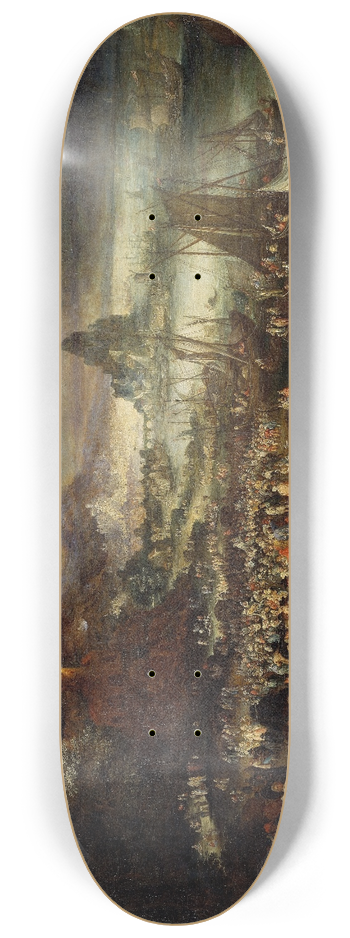 Jan Brueghel The Elder - Christ Preaching from the Boat 8.25 inch art skate deck