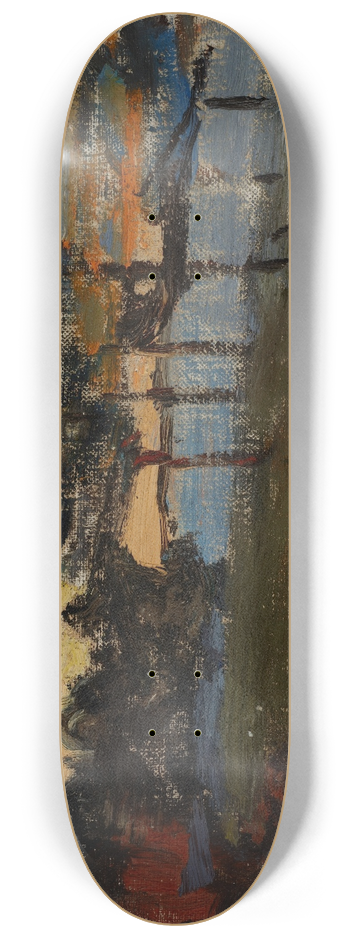 Jan Cigliski - Northern Studies (The White Night) 8.25 inch art skate deck