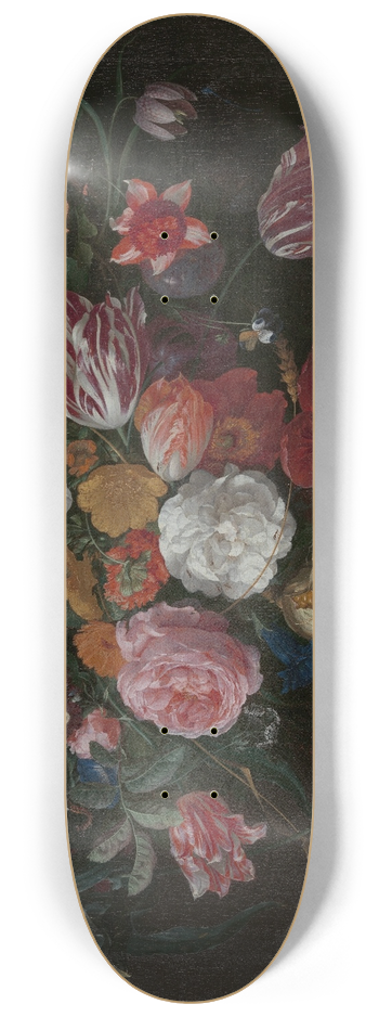 Jan Davidsz de Heem - Flowers and Insects 8.25 inch art skate deck
