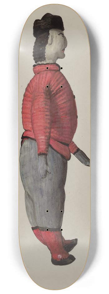 Jane Iverson - Knitted Doll 8.25 inch art skate deck