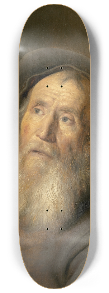 Jan Lievens - Bearded Man with a Beret 8.25 inch art skate deck