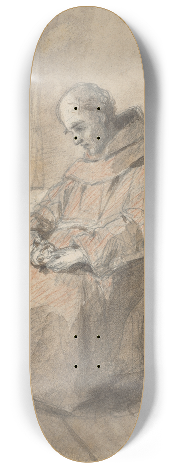 Jan Nowopack - Monk 8.25 inch art skate deck