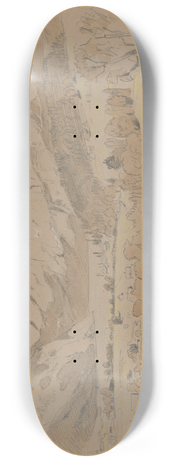 Jan Nowopack - View of Altansee 8.25 inch art skate deck