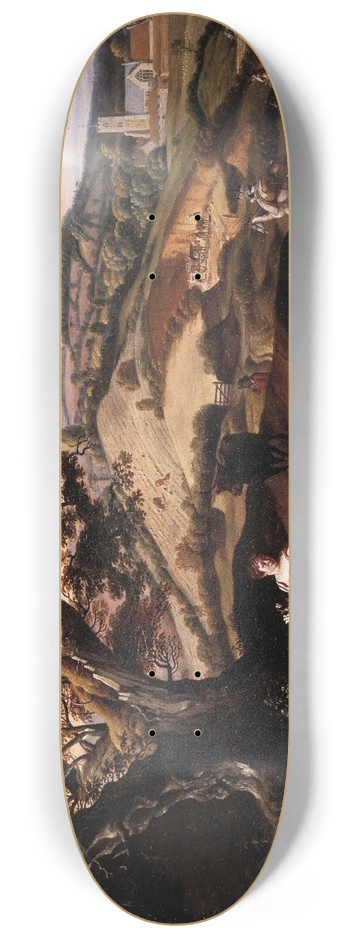 Jan Siberechts - A Pastoral Landscape 8.25 inch art skate deck