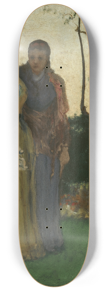 George Inness - The Sisters 8.25 inch art skate deck