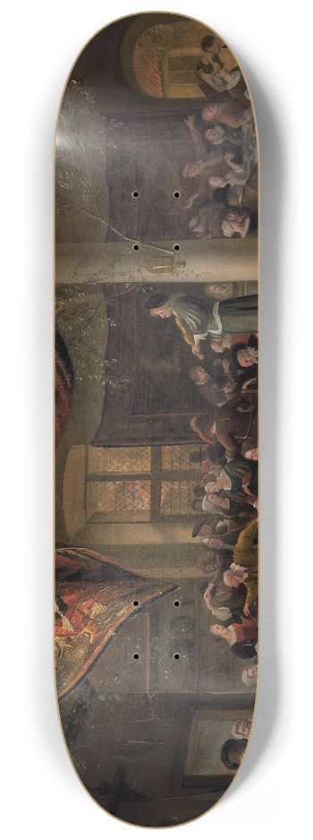 Jan Steen - A Village Wedding 8.25 inch art skate deck
