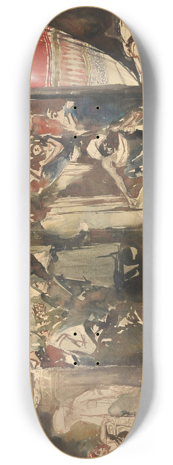 Jan Toorop - Large Indian Triptych 8.25 inch art skate deck