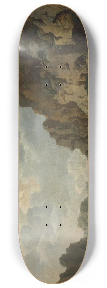 Jan van Aken - Mountain landscape 8.25 inch art skate deck