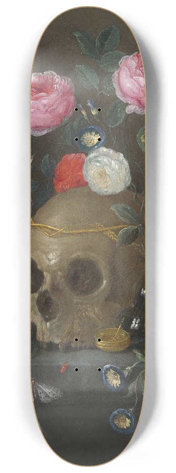 Jan Van Kessel The Elder - Vanitas Still Life 8.25 inch art skate deck