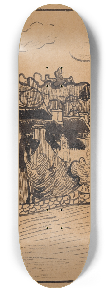 Jan Verkade - Les Maisons  Saint-Nolff 8.25 inch art skate deck