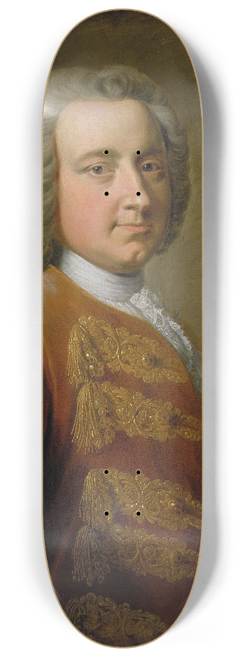 George Knapton - Portrait of a Man 8.25 inch art skate deck