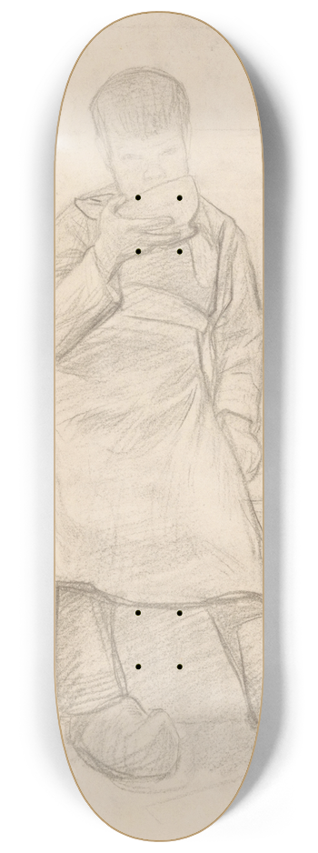 Jan Veth - Drinkende jongen 8.25 inch art skate deck