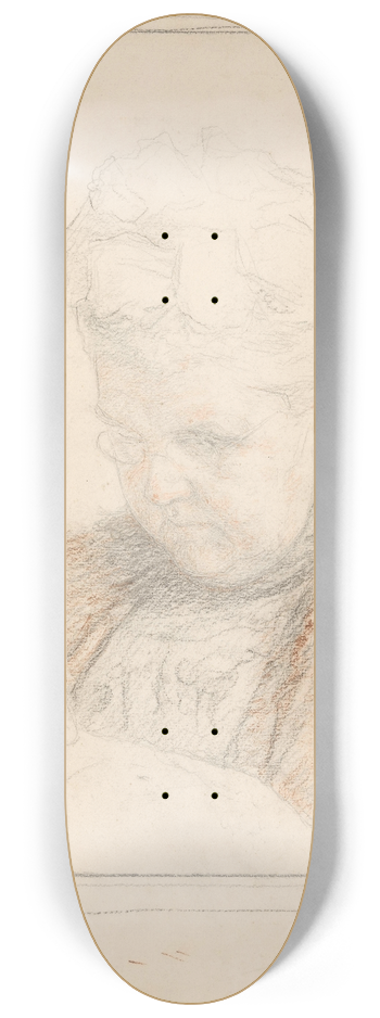 Jan Veth - Portret van de koningin-moeder Emma, handwerkend 8.25 inch art skate deck