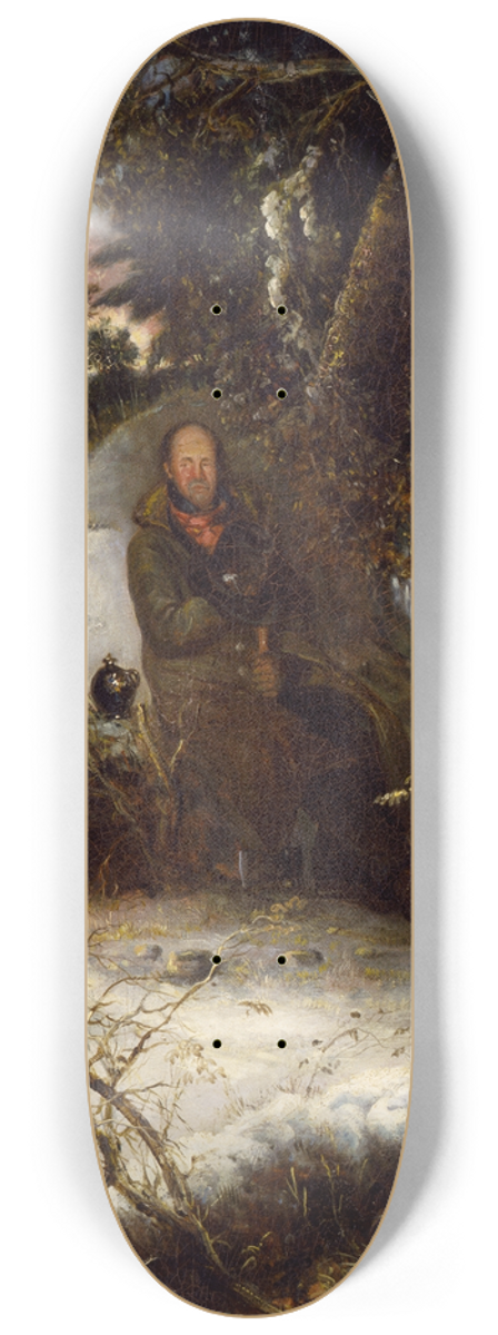 George Loring Brown - The Woodchopper 8.25 inch art skate deck
