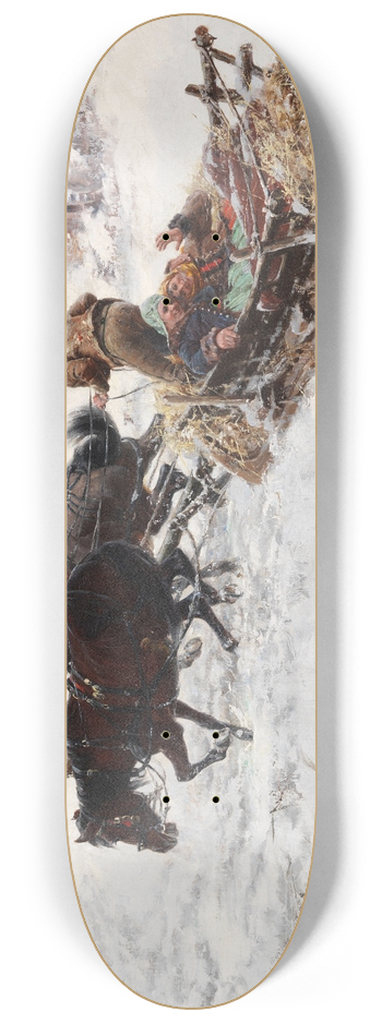 Jaroslav Vn - Lustige Schlittenfahrt 8.25 inch art skate deck