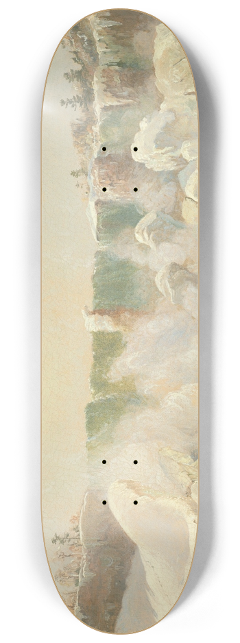Jasper Francis Cropsey - Niagara Falls in Winter 8.25 inch art skate deck