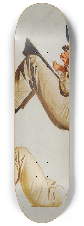 J.C. Leyendecker - Study for Interwoven Socks 8.25 inch art skate deck