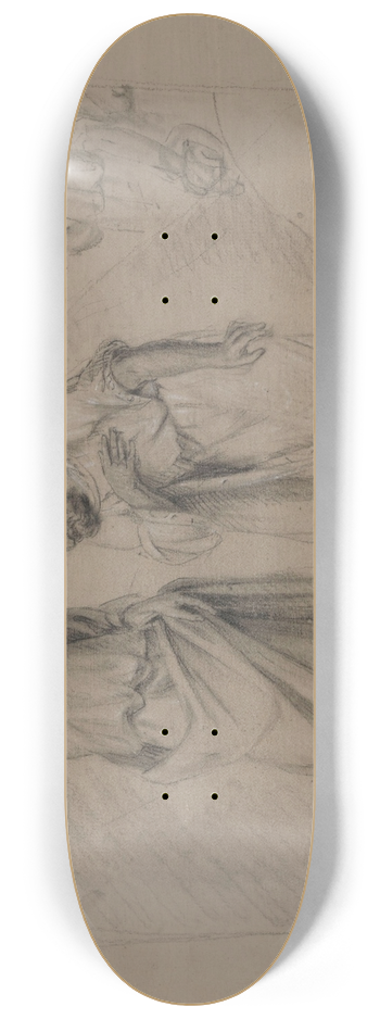 Jean Antoine Verschaeren - Peter Baptises Cornelius, the Centurion 8.25 inch art skate deck