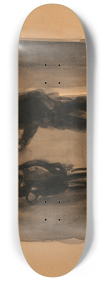 George Luks - Jack Dempsey in Training 8.25 inch art skate deck