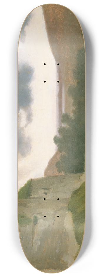 Jean-Baptiste-Camille Corot - Arques, Ruines Du Chateau 8.25 inch art skate deck