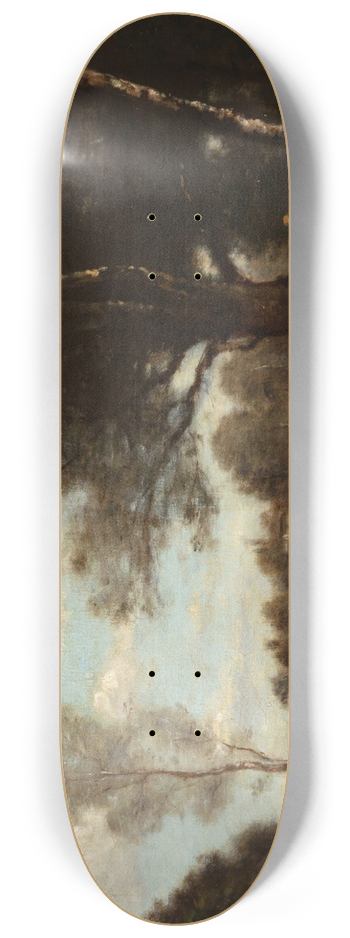Jean-Baptiste-Camille Corot - Landscape withcows 8.25 inch art skate deck