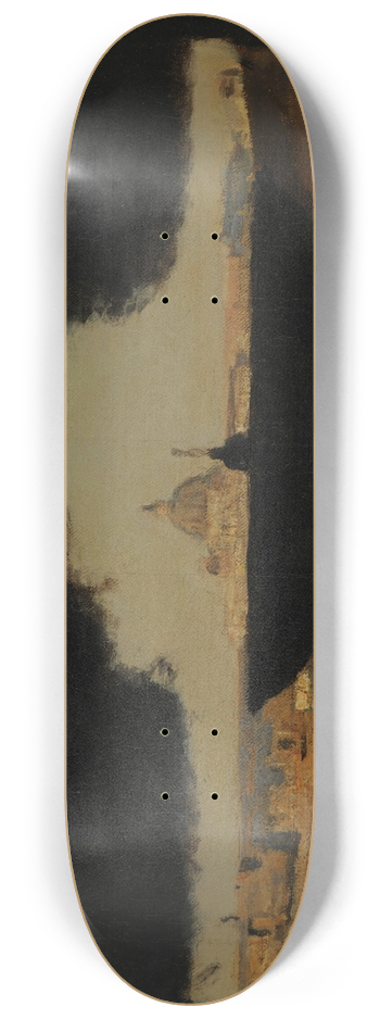 Jean-Baptiste-Camille Corot - La vasque de la Villa Mdicis 8.25 inch art skate deck