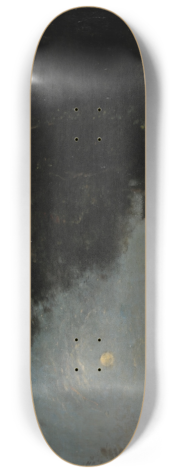 Jean-Baptiste-Camille Corot - Le lac ; effet de nuit 8.25 inch art skate deck