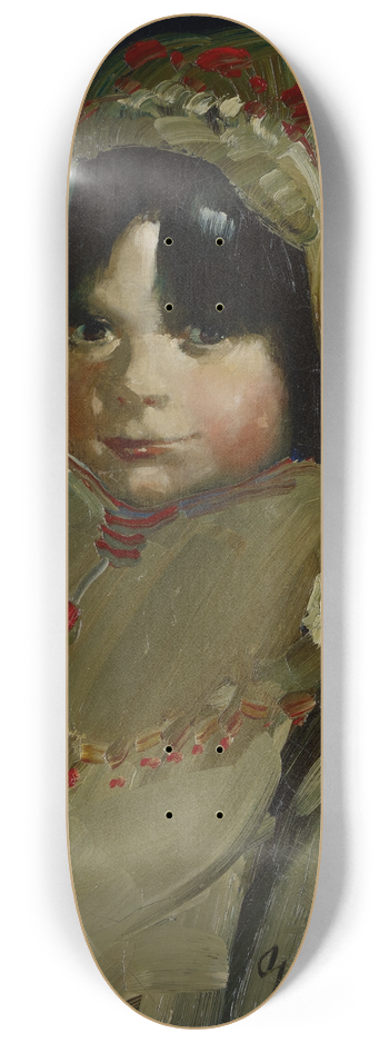 George Luks - The Trappers Daughter 8.25 inch art skate deck