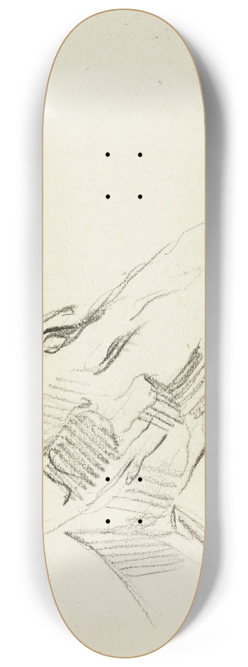 Jean-Baptiste Carpeaux - Etude de tte de cheval 8.25 inch art skate deck