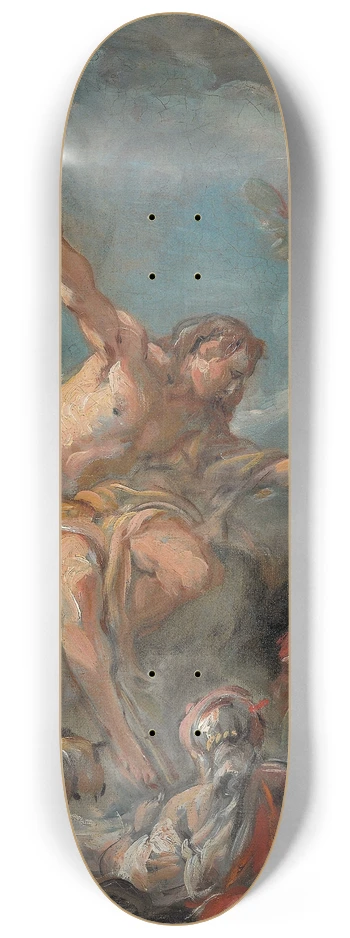 Jean-Baptiste Deshays - Saint John the Baptist Preaching in the Desert 8.25 inch art skate deck