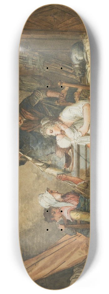 Jean-Baptiste Mallet - Interior Scene 8.25 inch art skate deck