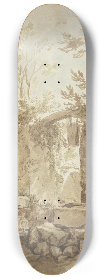 Jean Baptiste Marie Pierre - Smashed drawing well 8.25 inch art skate deck