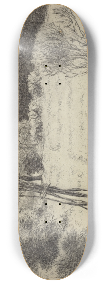 Jean-Baptiste Millet - Sunlit Garden 8.25 inch art skate deck