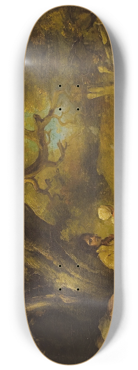George Morland - Gypsy Encampment 8.25 inch art skate deck