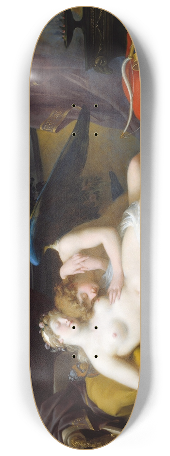 Jean-Baptiste Regnault - Cupid and Psyche 8.25 inch art skate deck