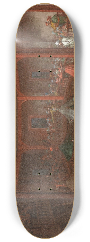 Jean Baptiste Vanmour - Whirling Dervishes 8.25 inch art skate deck