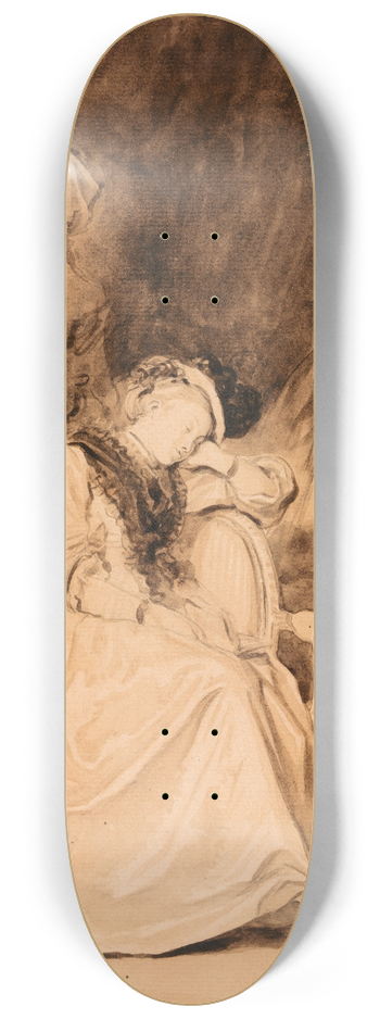 Jean-Honor Fragonard - The Dreamer 8.25 inch art skate deck