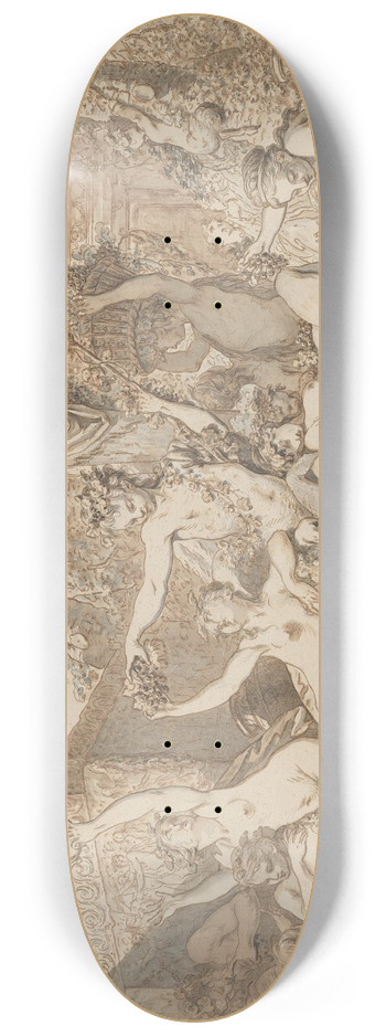 Jean-Jacques-Franois Le Barbier - Bacchanal 8.25 inch art skate deck