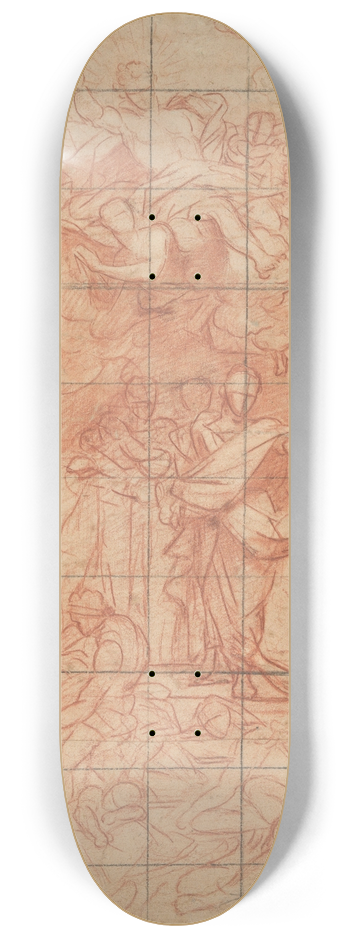 Jean Jouvenet - St. Peter Healing the Sick with His Shadow 8.25 inch art skate deck