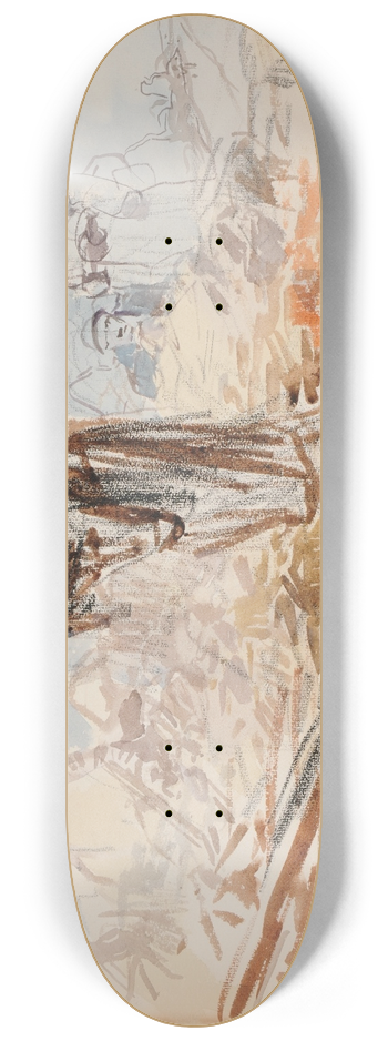 Jean-Louis Forain - Le repli boche 8.25 inch art skate deck