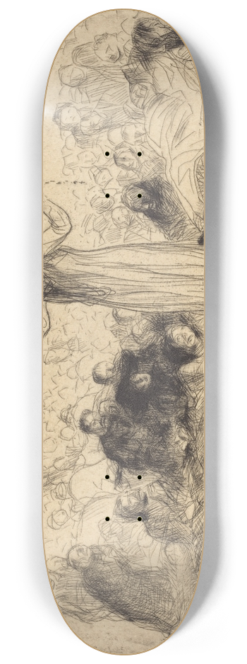 Jean-Louis Forain - Lourdes, the Miracle (second plate) 8.25 inch art skate deck