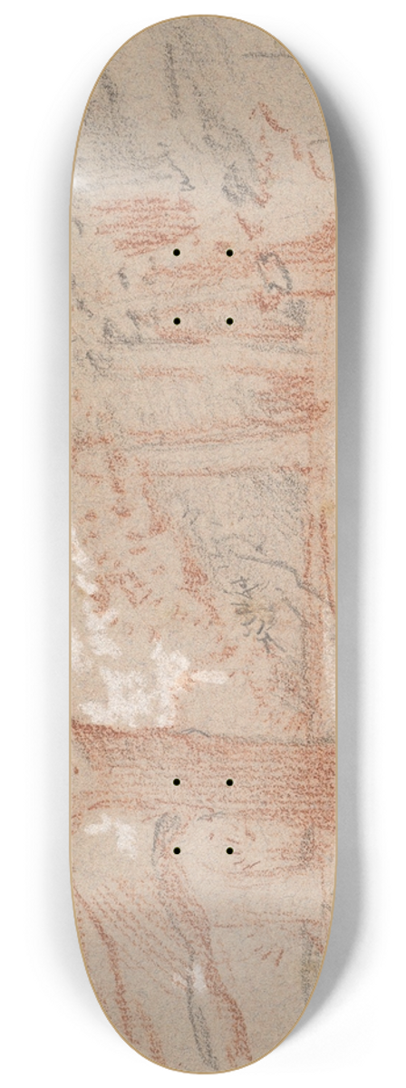 George Richmond - Cedar Trees in a Park 8.25 inch art skate deck