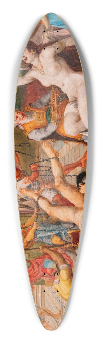 Jean-Baptiste Cariven - Samson et Dalila 39.3 inch art pintail longboard deck