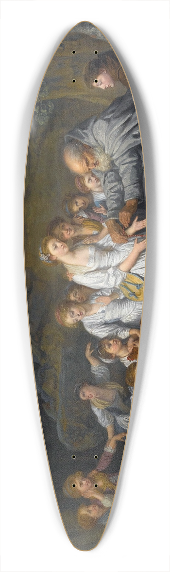 Jean-Baptiste Greuze - The Hermit 39.3 inch art pintail longboard deck