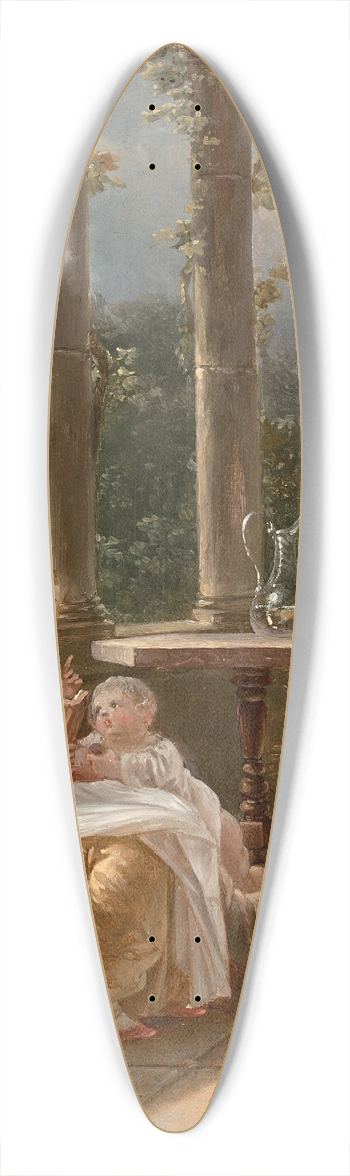 Jean-Baptiste Mallet - La lecture 39.3 inch art pintail longboard deck