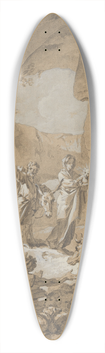 Jean Baptiste Marie Pierre - The Flight into Egypt 39.3 inch art pintail longboard deck